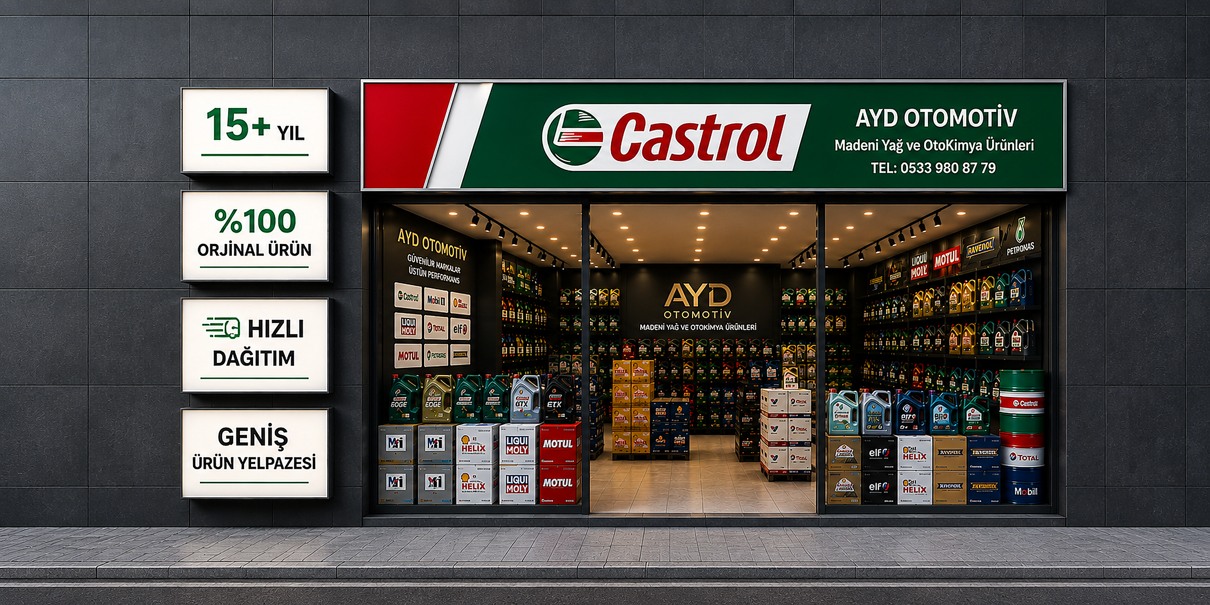 AYD Otomotiv mağaza dış görünümü